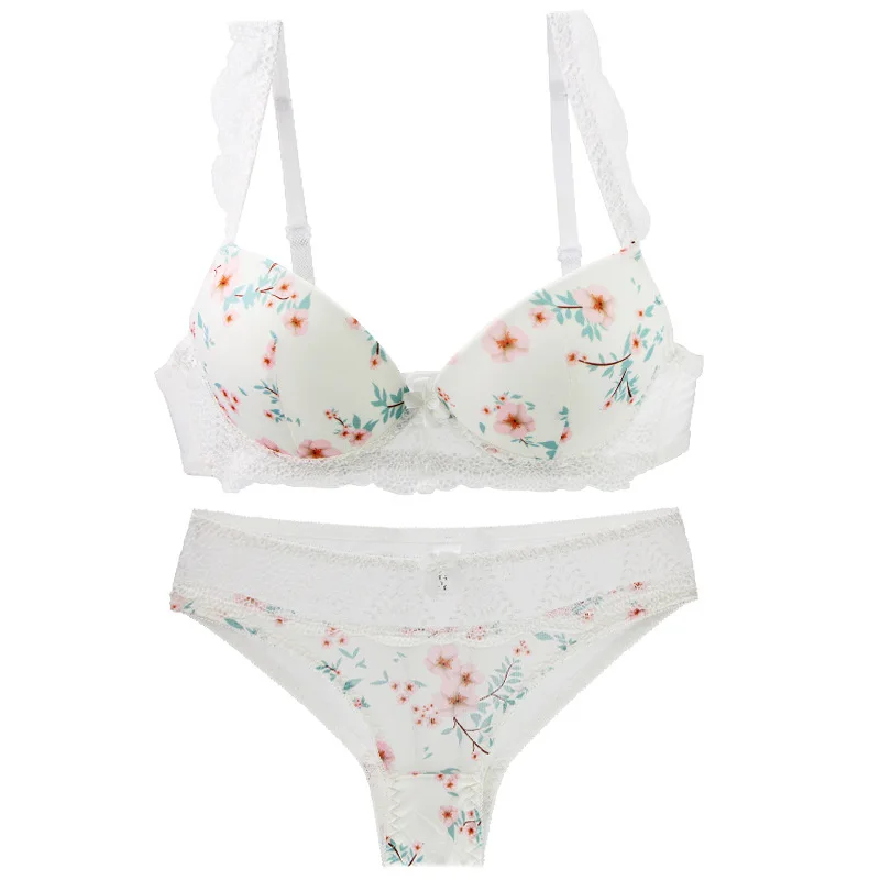 2023 novo sexy push up sutiãs conjunto para roupa interior bcde copo arco floral preto bege azul vermelho branco feminino renda grande lingerie