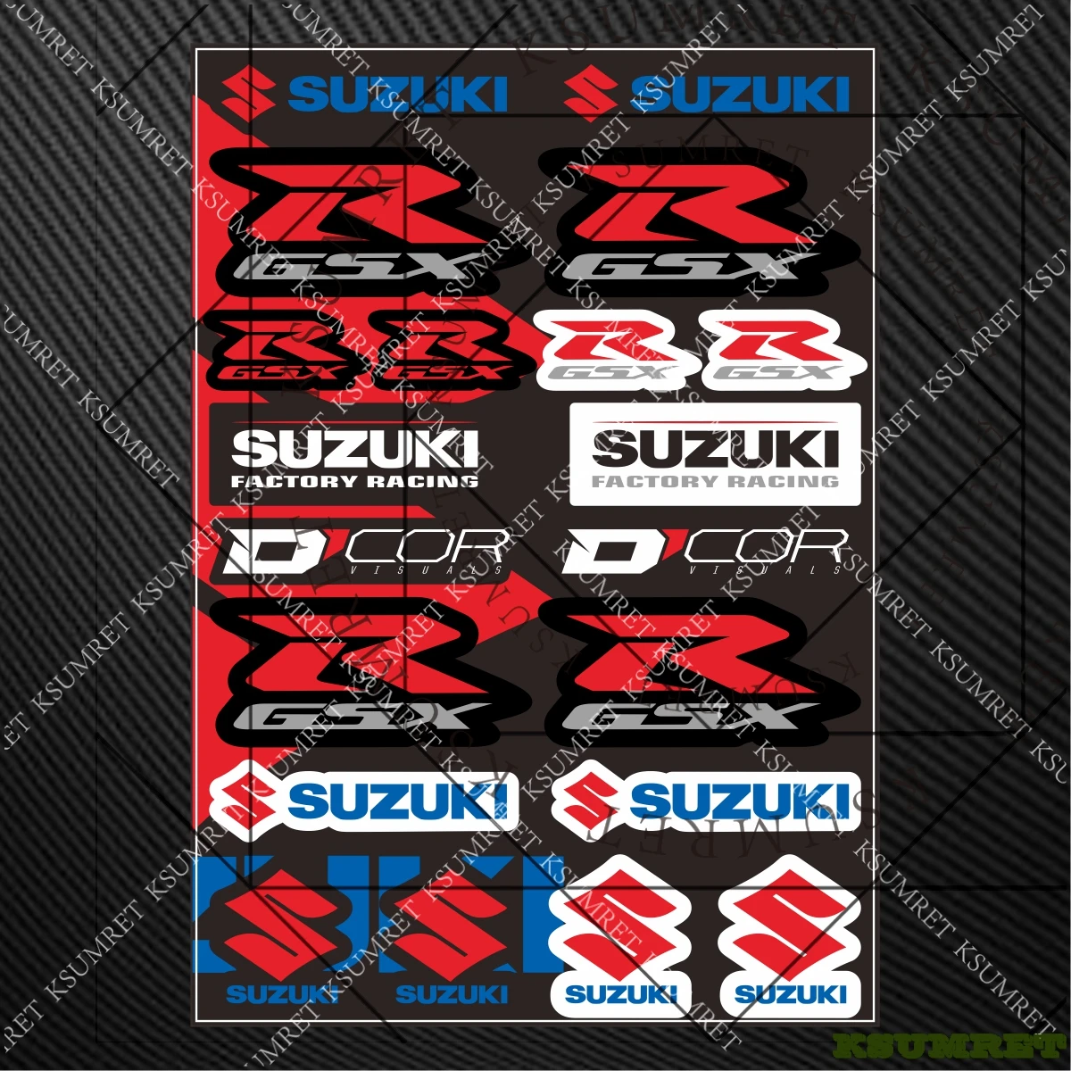 

Наклейка-деколь для мотоцикла Suzuki, логотип GSXR, мото-стикеры для Gsxr 600 750 1000