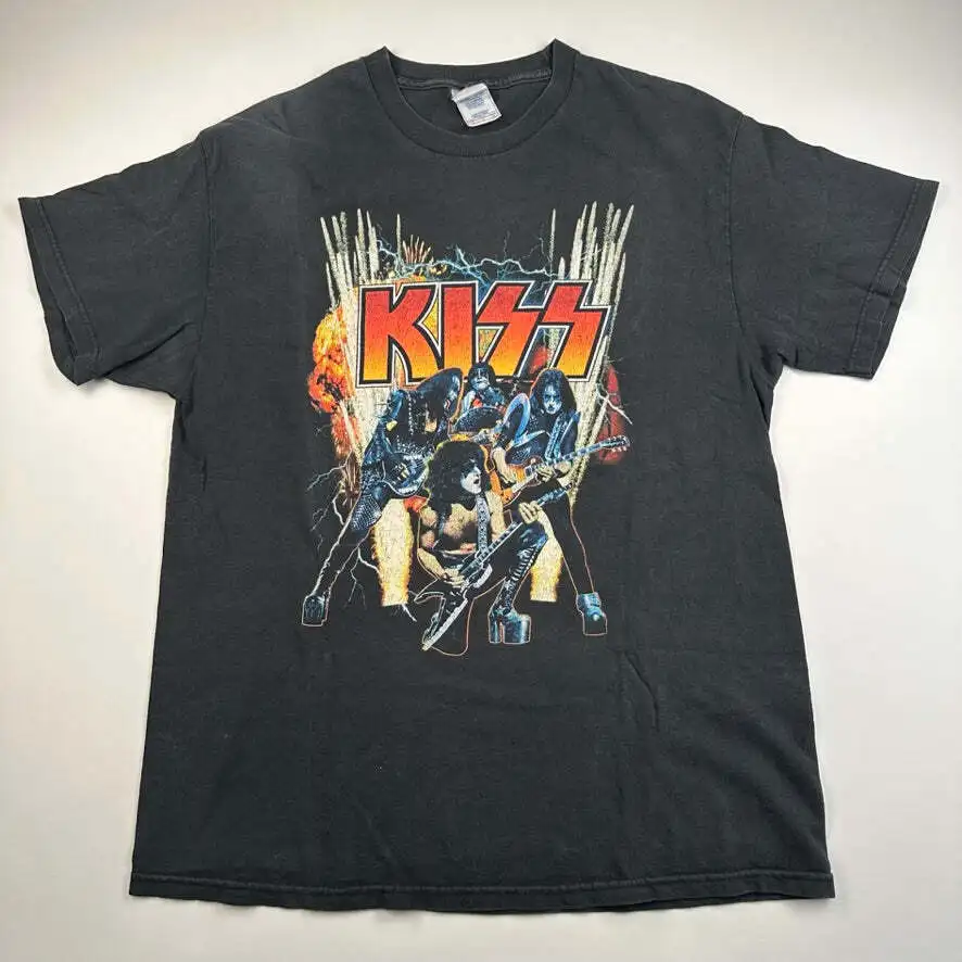 Vintage 2003 Kiss T Shirt Large World Domination