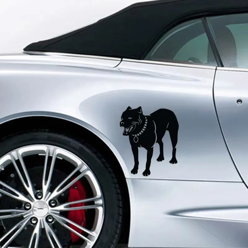 ملصقات سيارة من الفينيل بتصميم نافذة مصد لتزيين المنزل من سلالة الكلاب الكبيرة الشرسة #4
