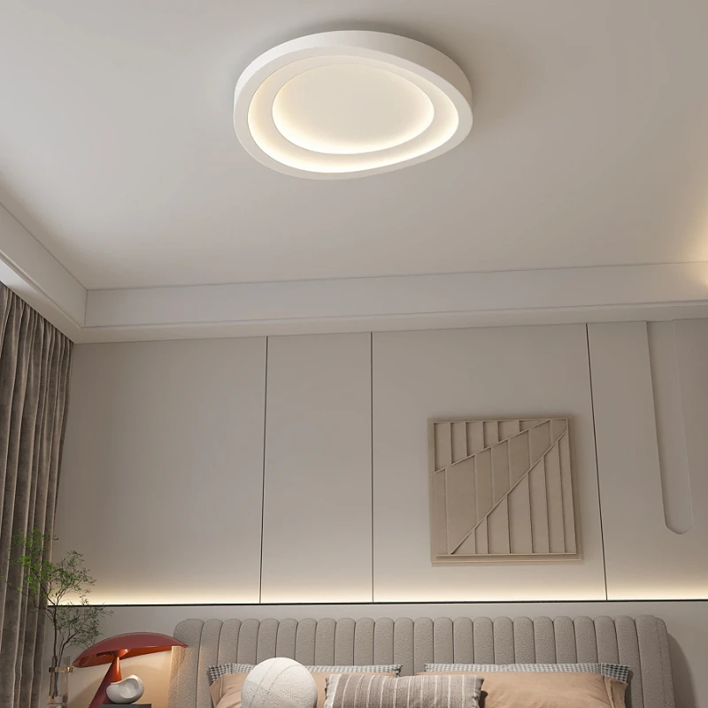 2023 Modern White LED Ceiling Lights With Remote Control For Bedroom Study Living Room Home Designer Round Chandelier Lighting