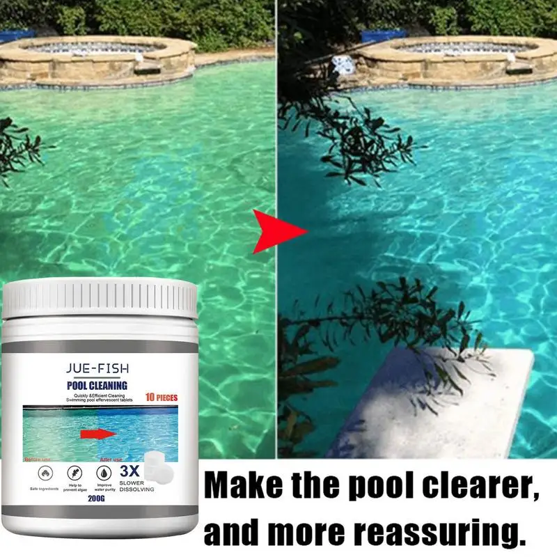 Tabletas efervescentes para limpieza de piscinas, limpiador de bañera de hidromasaje, eliminador de olores de acción rápida, herramienta de limpieza de agua