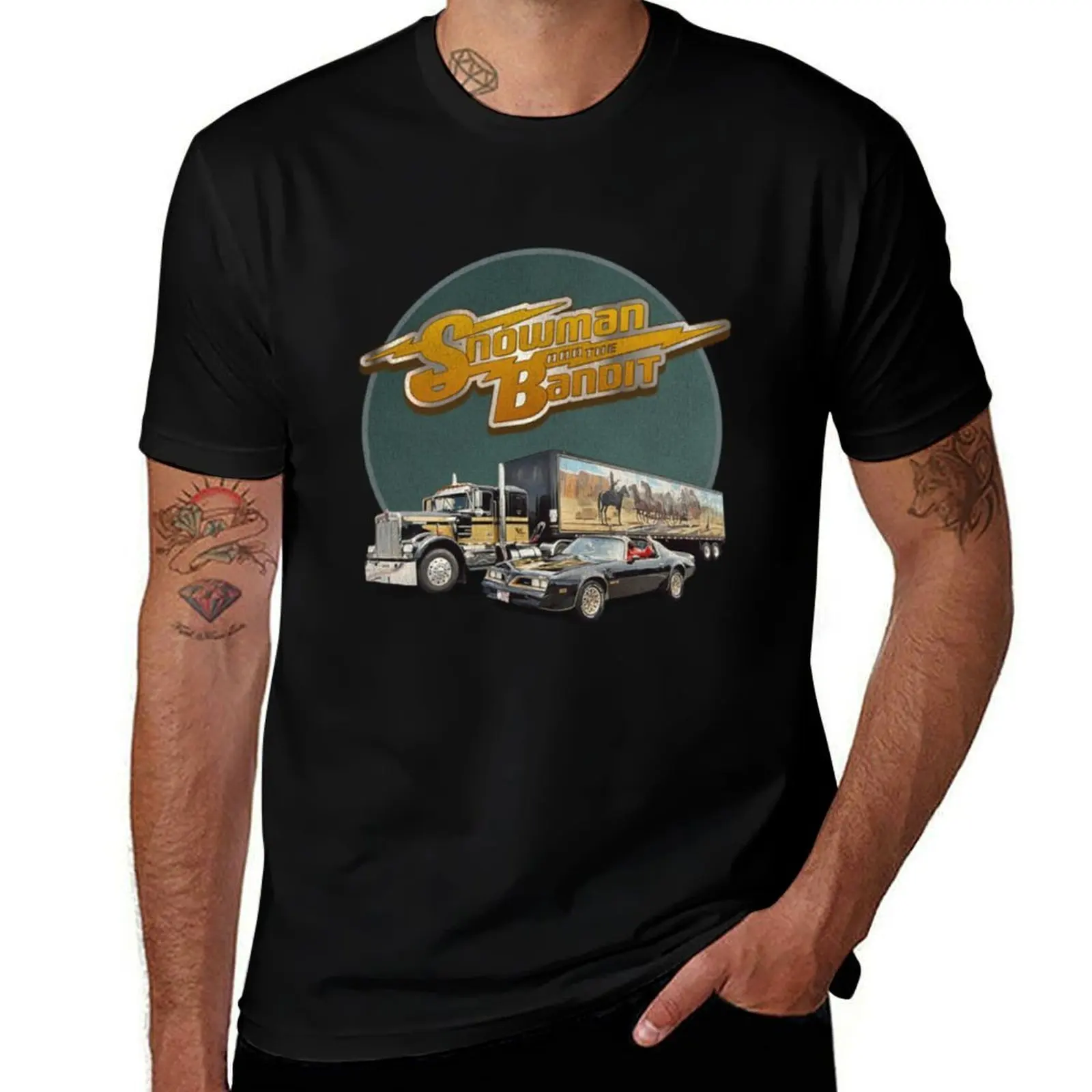 Smokey And The Bandit - Snowman and the Bandit T-Shirt Simple Line Art Print Tee T-Shirt