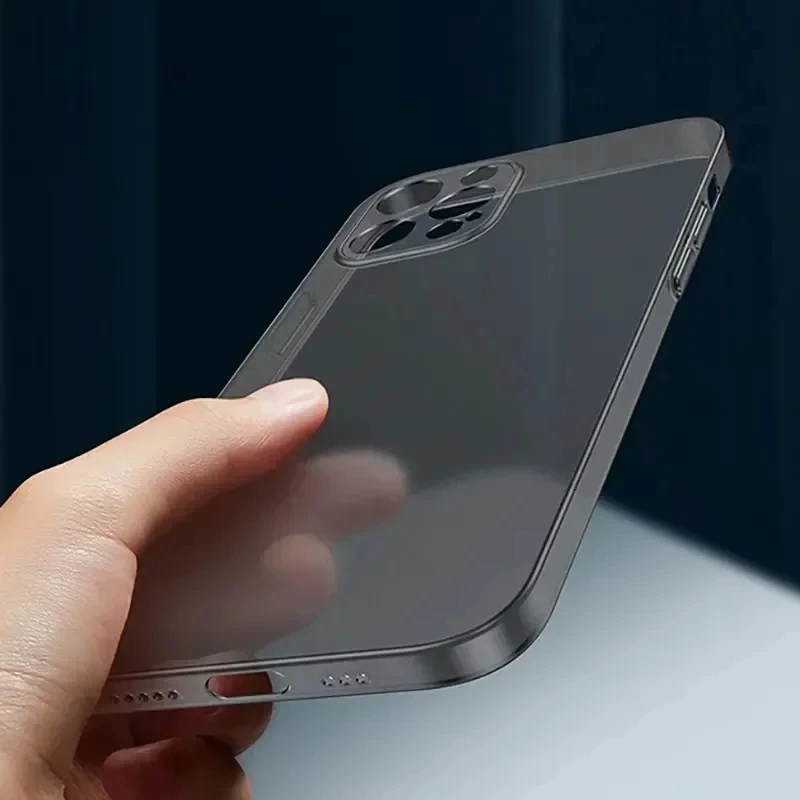 Neue, ultradünne, matte Handyhülle für iPhone 11, 12, 13, 14, 15, 16 Plus, Pro Max, Mini, X, XR, XS Max – schlanke Schutzhüllen. – Detail 2