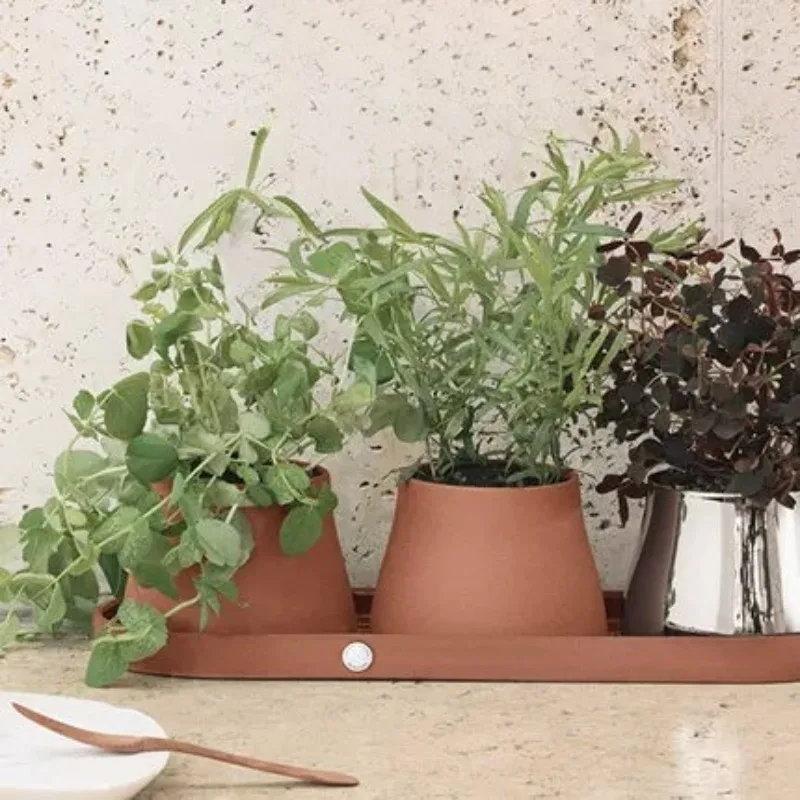Pot tray, plant planting red pottery vase Nordic