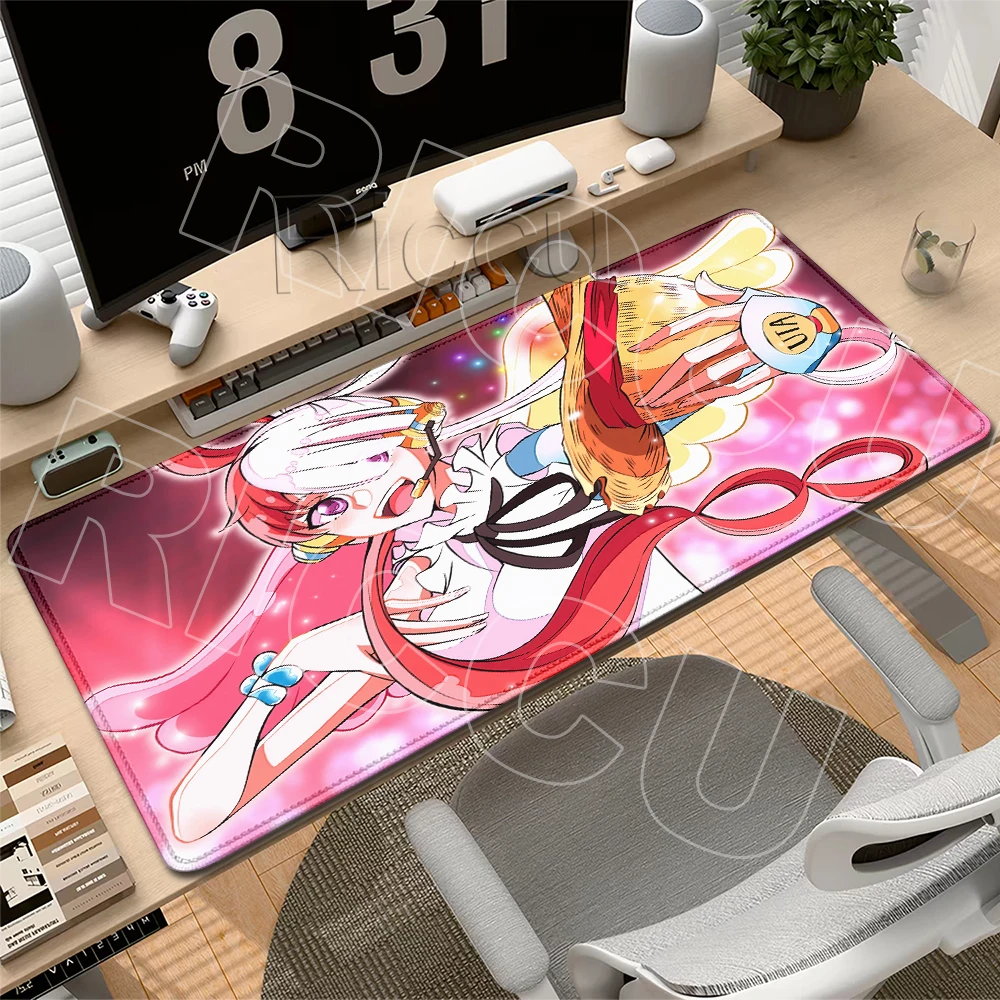 Mouse Pad Gaming Kawaii Girl Desk Mat Anime One Piece Uta Mousepads Computer Keyboard Office Accessories Gamer Locking Edge Pads