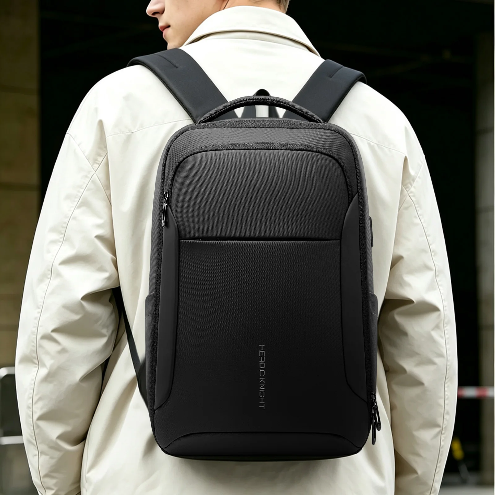HK 17.3-inch Laptop Backpack for Men Multifunctional Business and Travel Backpack with USB Charging Waterproof Travel Backpack view 3
