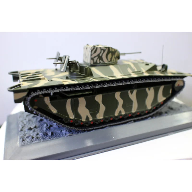 1:43 escala trovão tanque anfíbio lvt (a) peleliu 1944 segunda guerra mundial veículo de assalto modelo de carro brinquedo colecionável presente lembrança