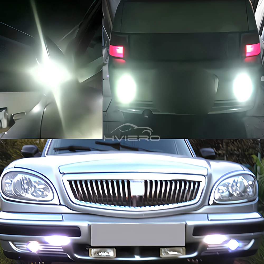 10pcs 23mm Eagle Eye Daytime Running Light Drl Ultra Bright Car Reverse Parking Turn Signal Bulb Brake Trunk Lamp Waterproof 12V