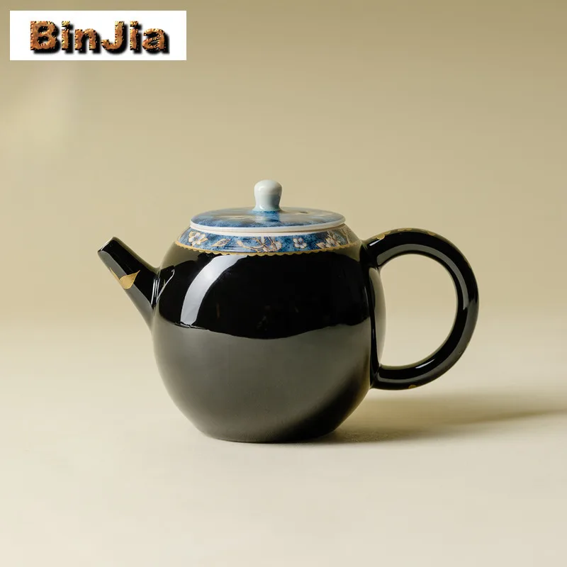 

150 мл ручная роспись бабочка и цветок чайник антикварный чайник чайник чайник с ситечком зеленый чайник ча украшения