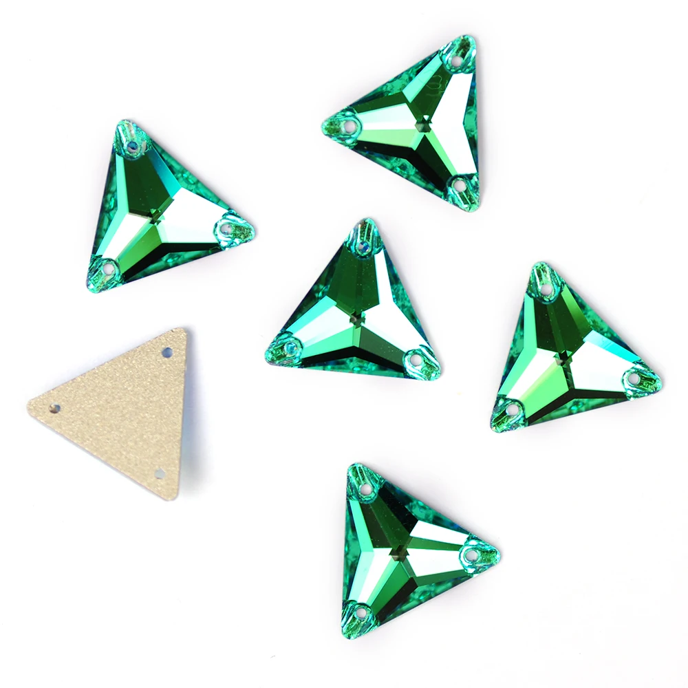 YANRUO Peridot Aufnähbare Strasssteine Grün Alle Formen Nähapplikation Kristall Tanzkleid DIY Edelsteine – Detail 4