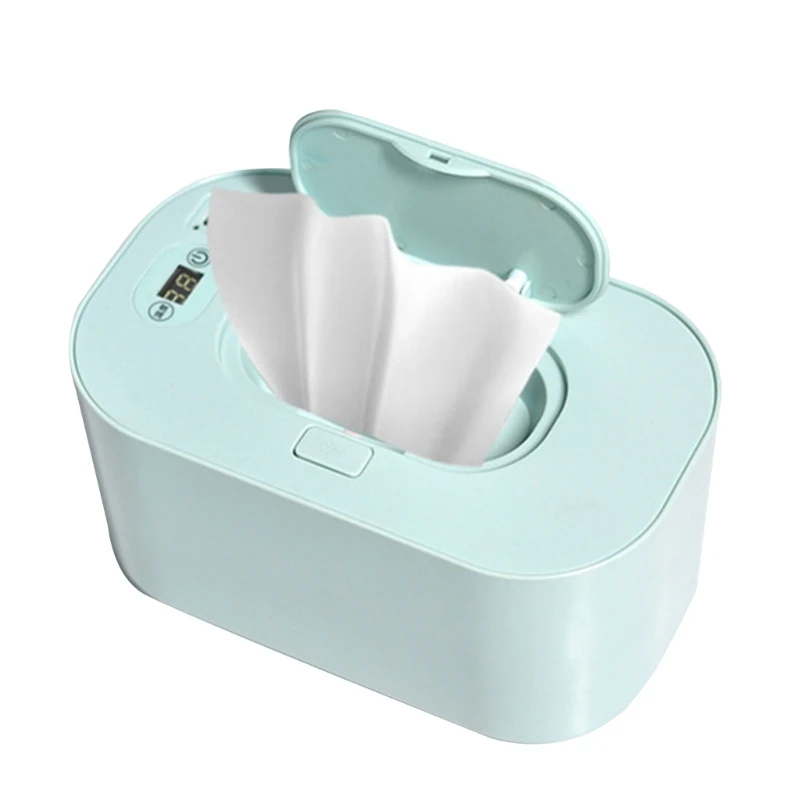 2024 New Wipes Dispenser Wipe Holder for Baby USB Temperature Display Reusable Baby Wipes Heater for Newborn Travel Home Use