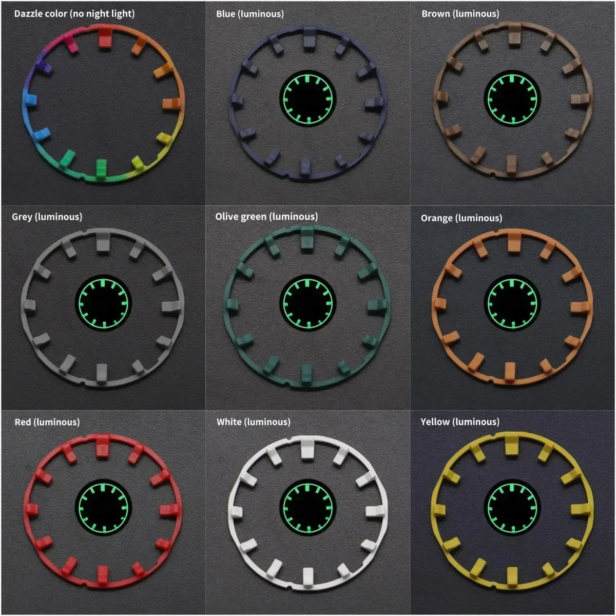 สําหรับ Casioak Luminous ชั่วโมง GA2100 Dial แหวน DIY นาฬิกาขนาดแหวนดัชนีการปรับเปลี่ยน Dial Shoc k GA2100 นาฬิกาอุปกรณ์เสริม