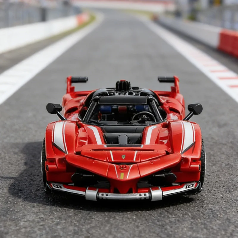 

897 шт. 2025 новый 42212 товар в наличии MOC красный FXX спортивный автомобиль украшение дома подарок игрушка Рождество день рождения строительный блок подарок