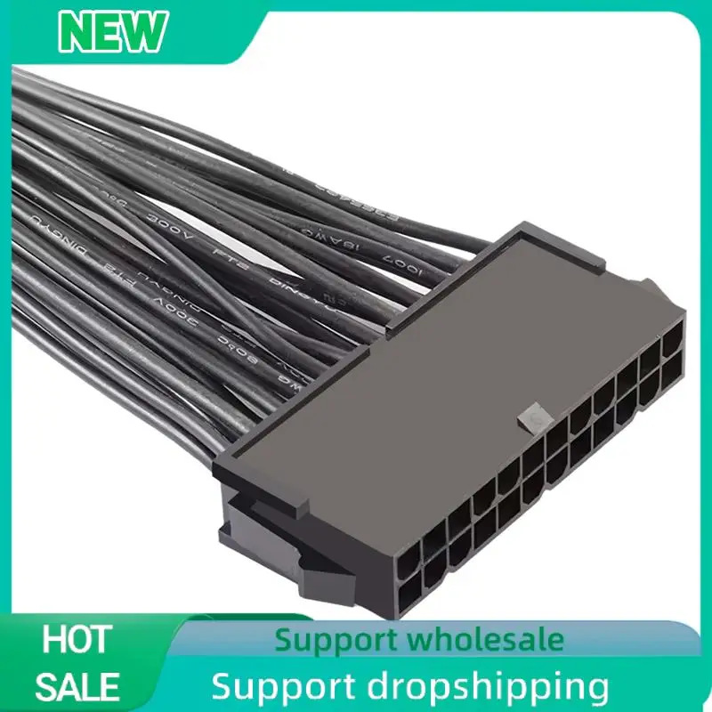 Solid ATX 24 Pin Male 1 To 3 Ports Female Power Supply PSU Splitter Cable For Laptop Computer