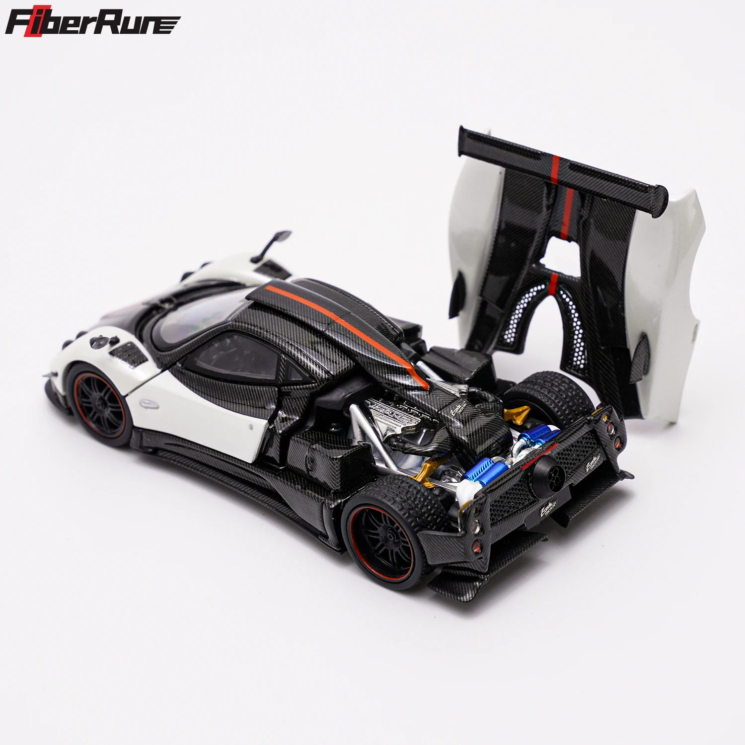 **W przedsprzedaż ** Fiber Run FR 1:64 Zonda Cinque Biały model samochodu