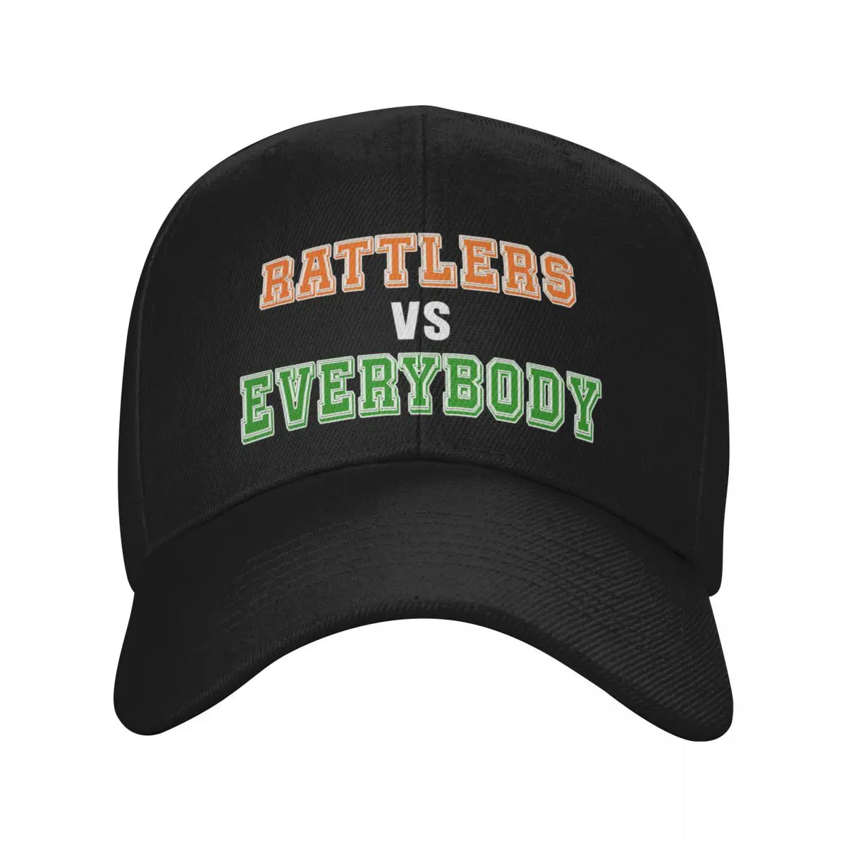 Rattlers vs Everybody Baseball Cap Hat Man For The Sun New In The Hat New In Hat Men Caps Women's