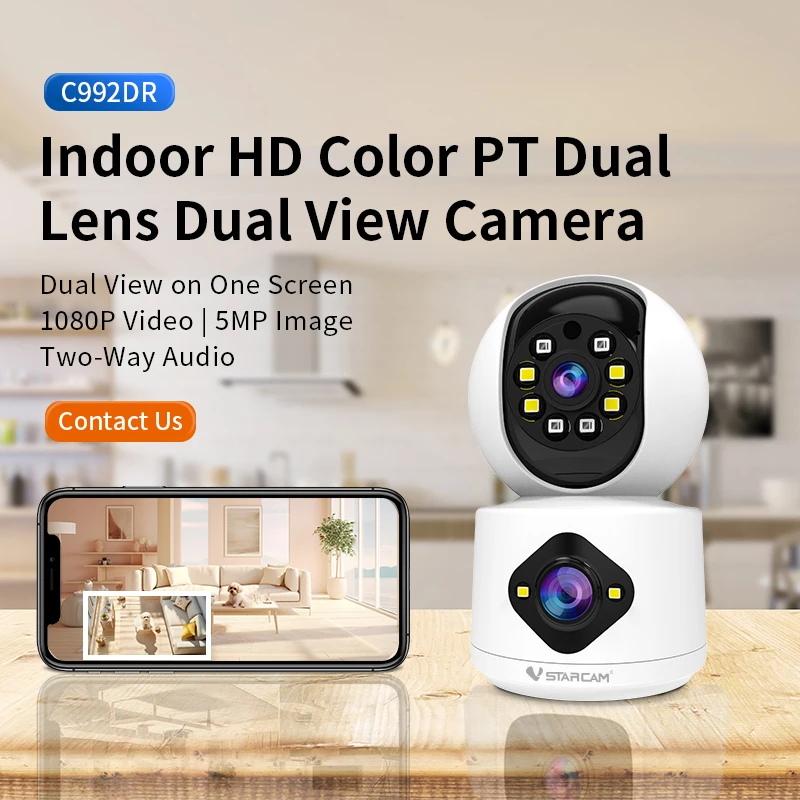 

Vstarcam C992DR 4MP 1080P Беспроводная PTZ IP-купольная камера с двумя объективами Полноцветная AI Обнаружение гуманоидов Домашняя безопасность CCTV Радионяня