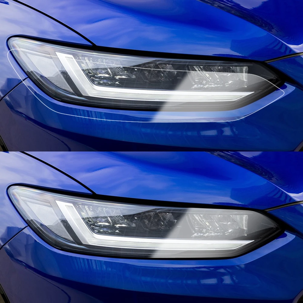 Smoke Black Car Headlight Protective Film for Honda ZR-V 2022-2025 Pre Cut TPU PPF Anti-Scratch High-Gloss Vinyl Wrap Film