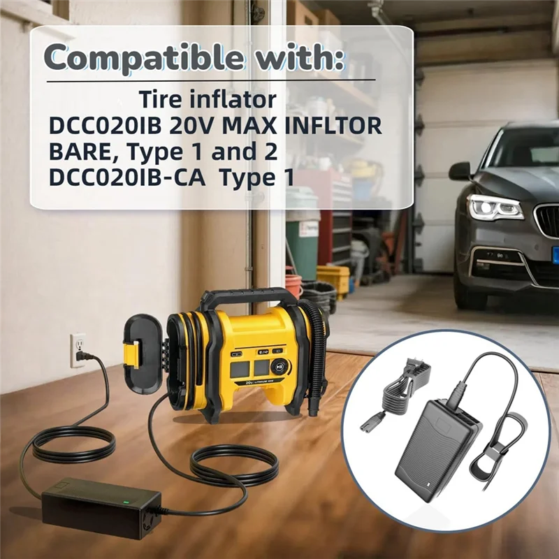 WORTHOWN-13.8V Charger For  20V MAX Inflator Cordless Tire Inflator Air Compressor Charger Inflator Air Compressor Charger