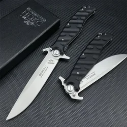 Russian HOKC Folding Knife D2 Steel Blade G10 Handle Tactical Survival Camping EDC Hunting Self-defense Multitool Utility Knife