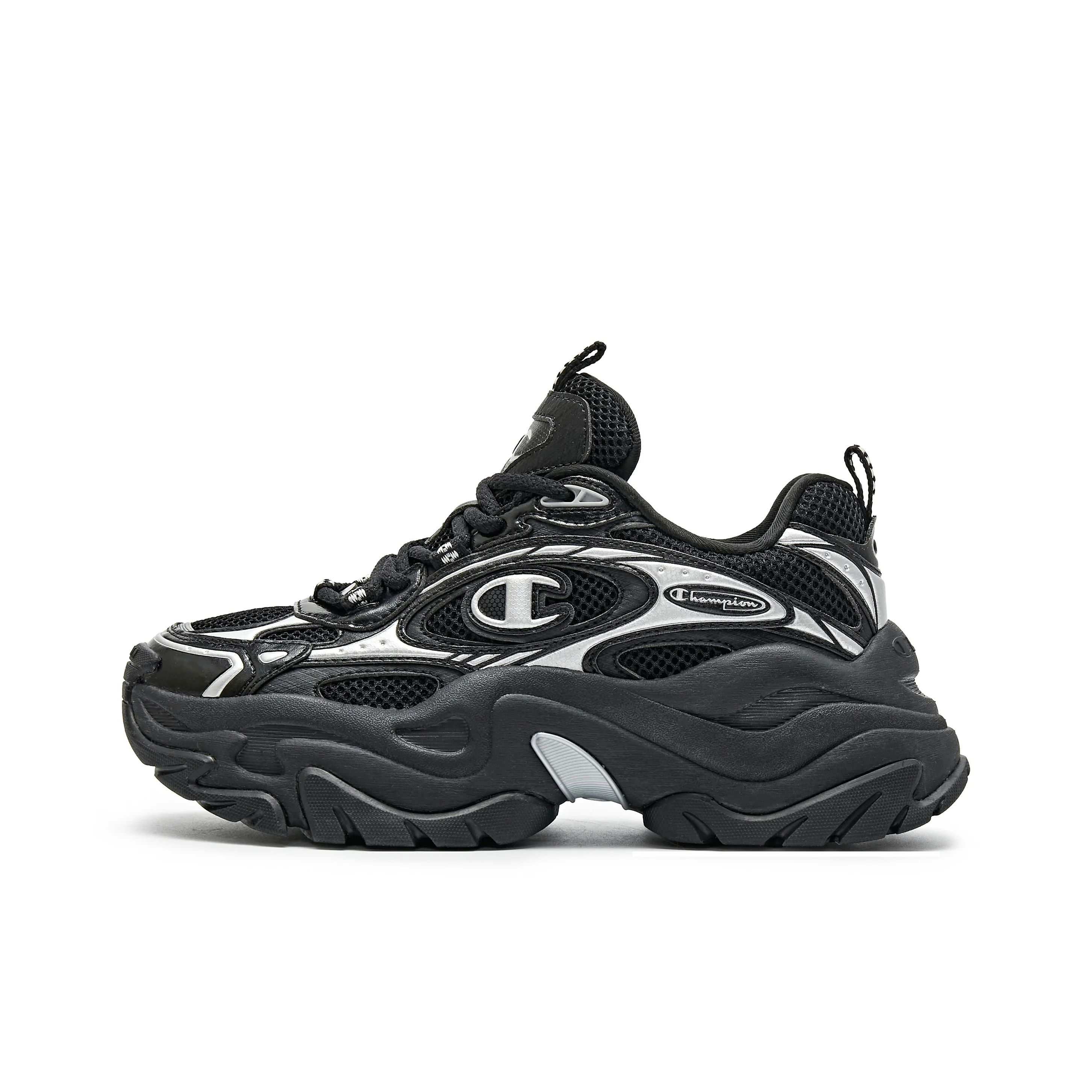 Champion Nebula Layered Low top Chunky Sneakers Women's Black U4CFCCW05U1