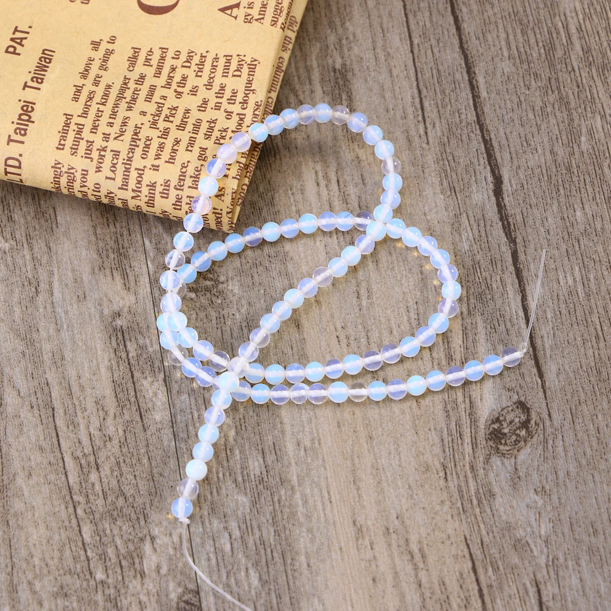 8 مللي متر أوبال الخرز السواحل مادة متينة DIY بها بنفسك صنع المجوهرات أقراط القلائد الحلي الإبداعية اكسسوارات أوبال الخرز #6