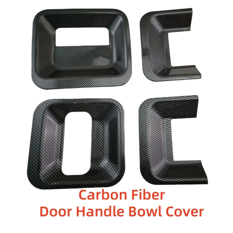 

Стиль углеродного волокна для Ford 2000-2014 Transit Mk6 Mk7 Mk8, крышка чаши дверной ручки, АБС-пластик, хромирование, 4 шт., аксессуары