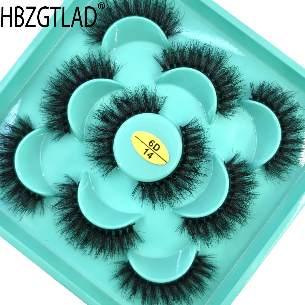 HBZGTLAD Ciglia finte Soffici ciglia di visone Cat Eye Strip Pack Ciglia finte che sembrano estensioni 8D Ciglia completamente drammatiche