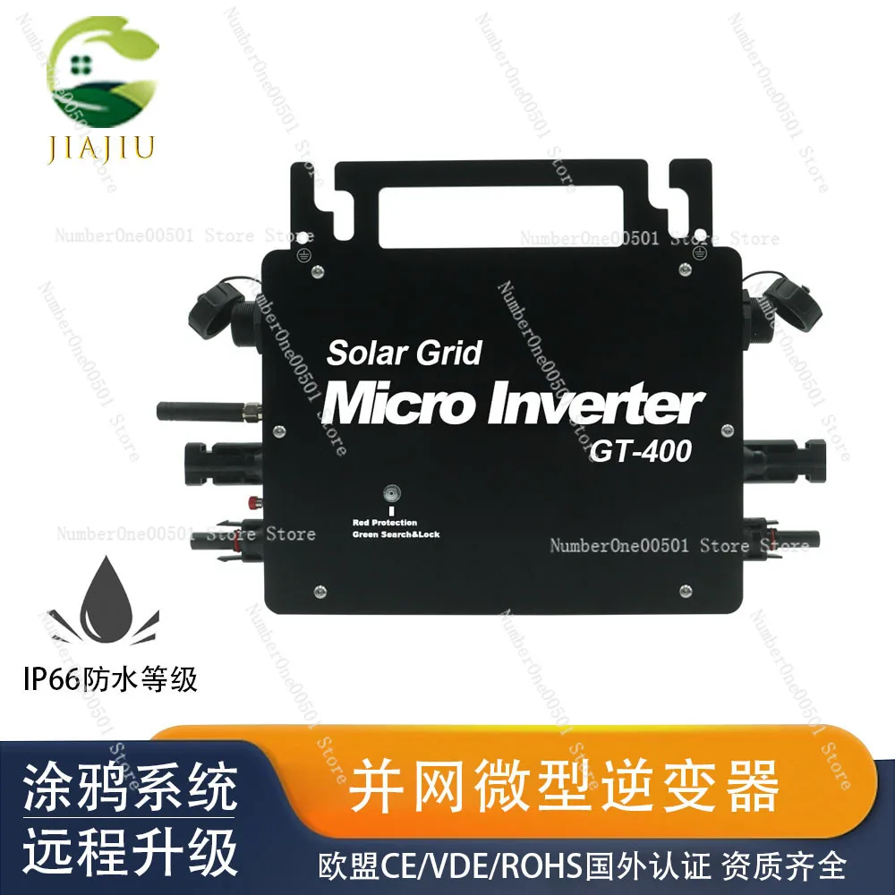 400W Micro Grid Tie Inverter 110V 220V with WIFI Module IP66 Waterproof VDE Certified for Home Solar Power System