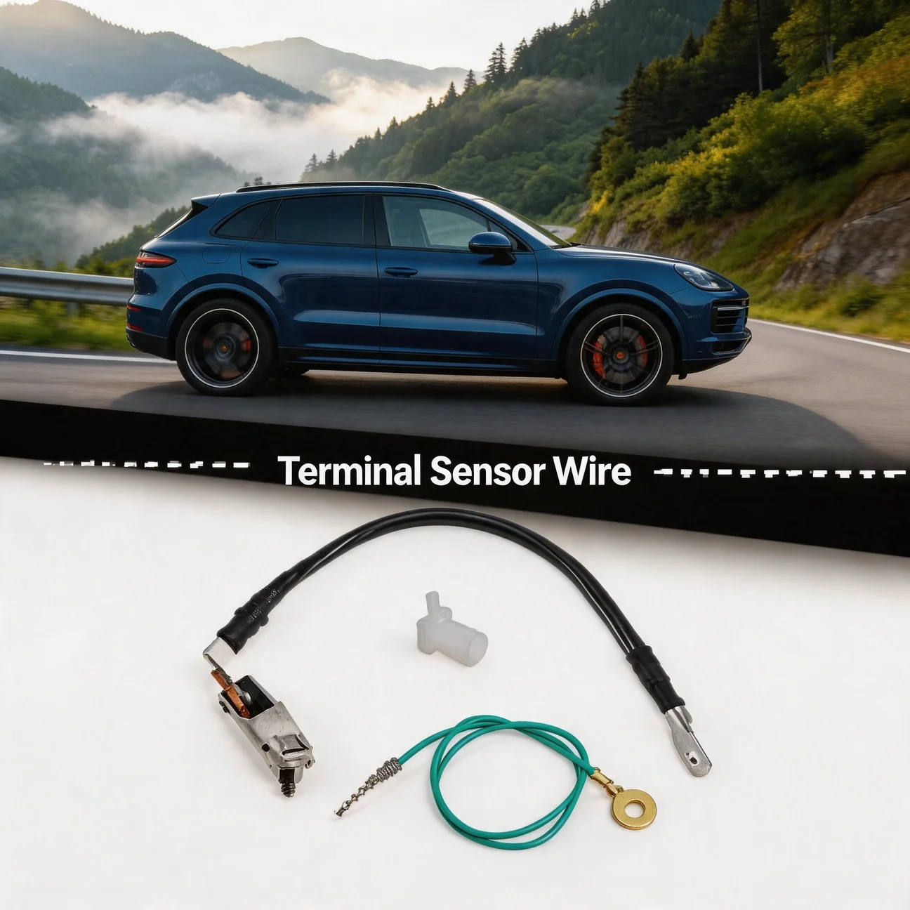 

9Y0915105LY 9Y0915105QY Lithium Battery Lead-acid Battery AGM Battery Terminal Sensor Wire For Porsche Cayenne 18-23 9Y0915105