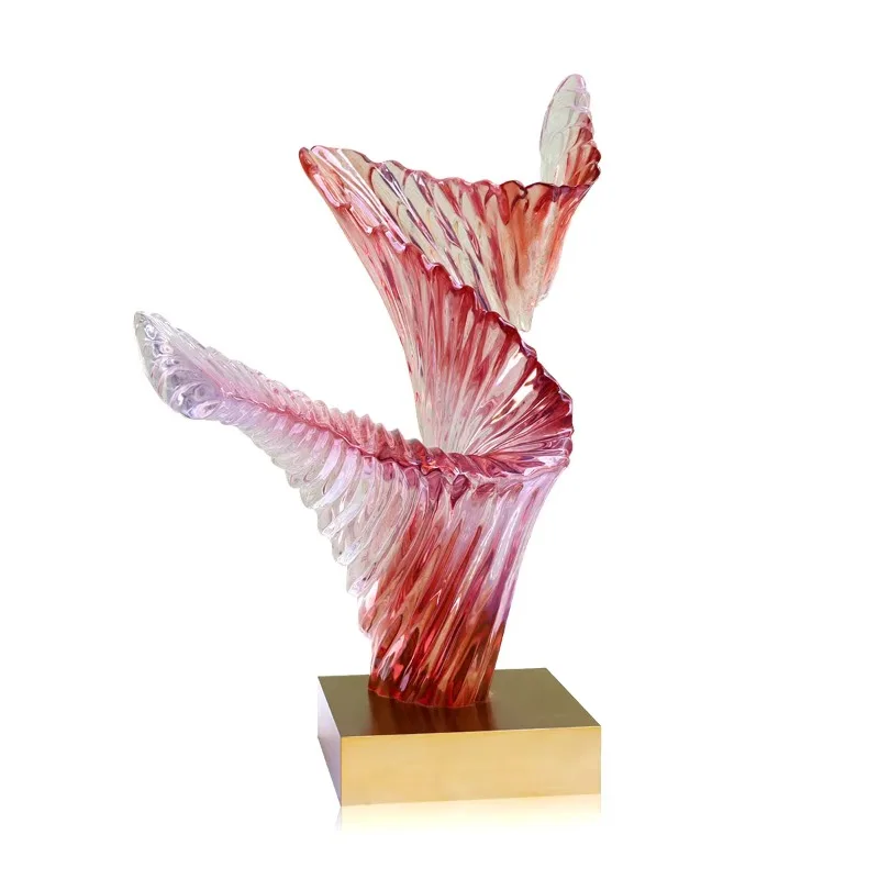 Irregular Shape Resin Carved Sculpture Custom Colored 1m Modern Art Decor for Home Office Lobby Desktop Ornament Gift