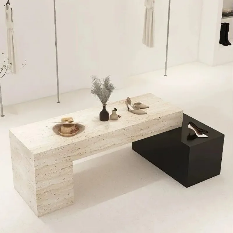 

Nakajima Women's Clothing Store Travertine Nakajima Table Clothes Bag Middle Display Clothing Store Internet celebrity