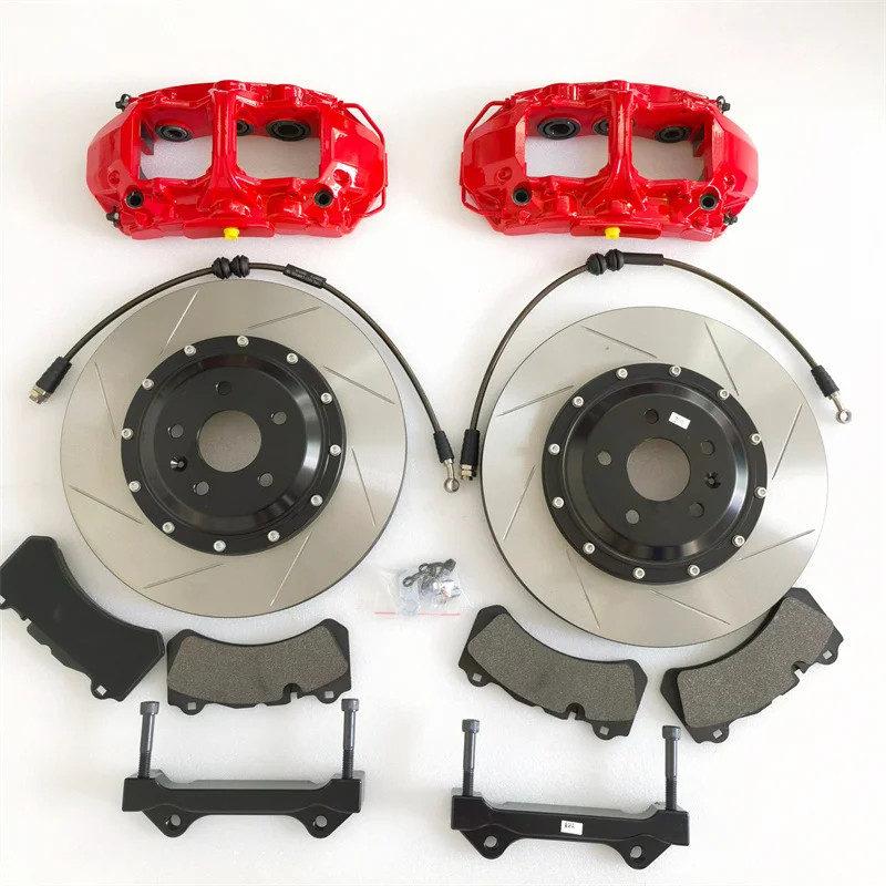 Jekit 6 Pots Brake Caliper Red 355*32mm Drilled Disc For Honda Civic 2018 New Condition Model Land Cruiser 200