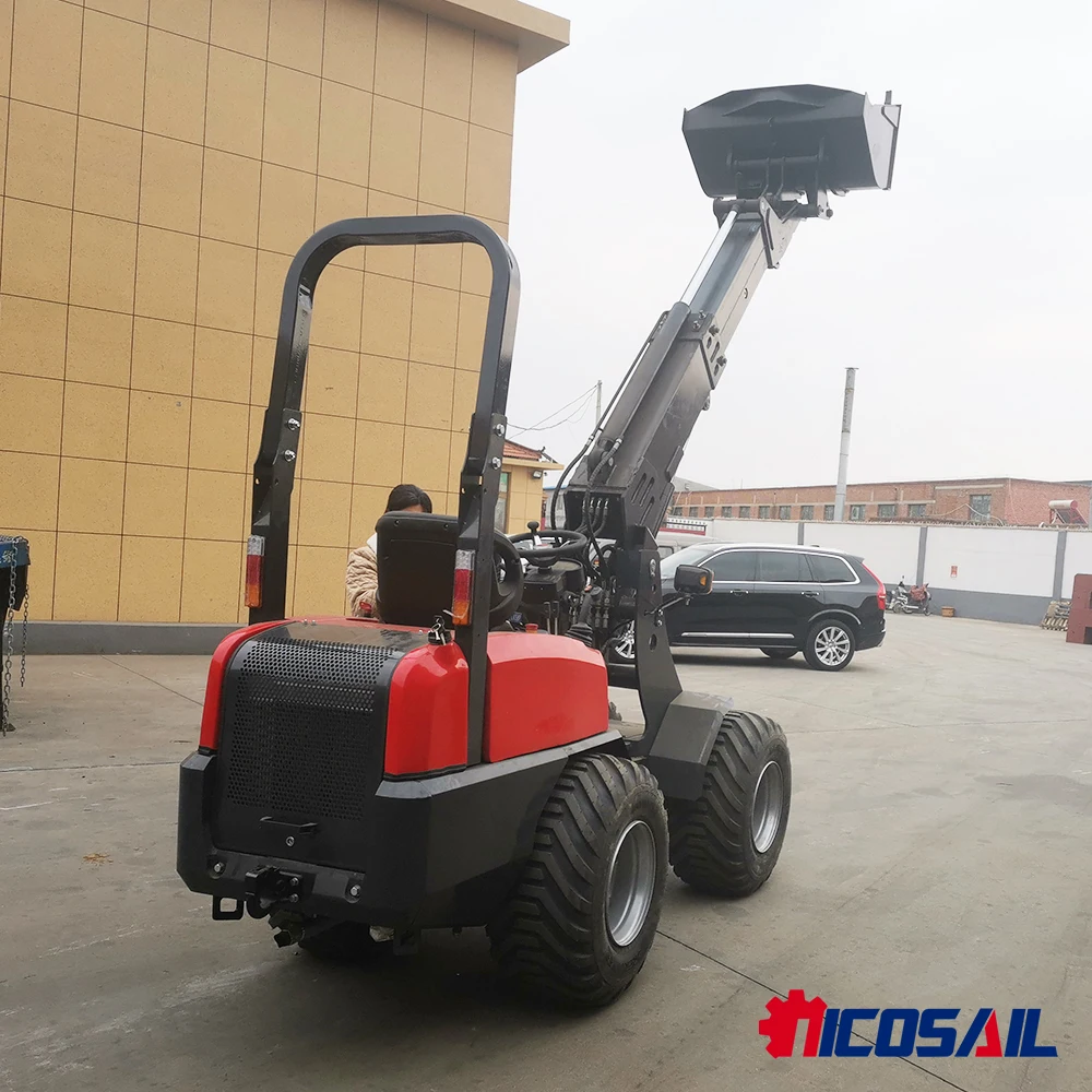 รถตักแบบยืดหดได้คุณภาพสูงอเนกประสงค์สำหรับงานอุตสาหกรรมและสวนสาธารณะ