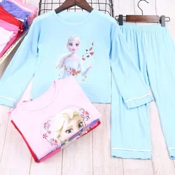 Neonate pigiama principessa Frozen Anna Elsa sirena Sofia abbigliamento Set bambini manica lunga casa pigiameria bambini camicia da notte vestito