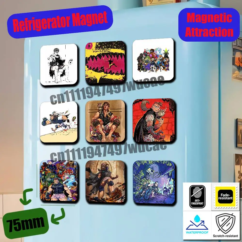 For D-Dungeon Crawler Carl Refrigerator Magnets Metal Cabinet Custom Fridge Freezer Magnetic Cards Cover