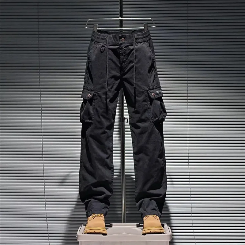 Men's Workwear Straight Leg Pants Anti-Tear Durable Cotton Work Trousers for  Welding Construction Site Labor Protection