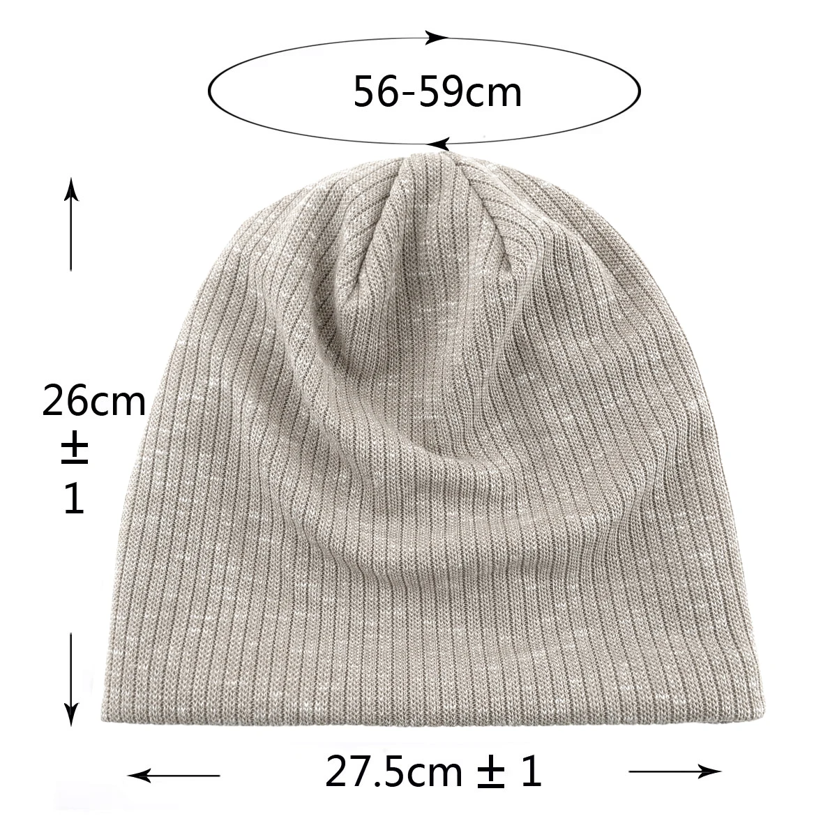 Knitted Mixed Color Slouchy Beanie Men Women Winter Fleece Lined Warm Hat Soft Breathable Bonnet Cap Spring Thin Skullies Beanie