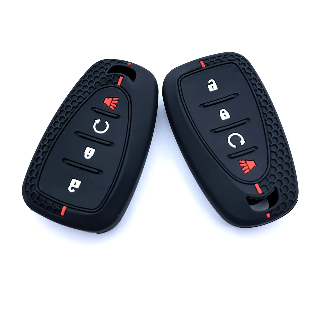 Nueva funda Fob de silicona para Chevrolet Cruze Chevy Bolt EV Trax Spark Malibu XL, accesorios protectores de cubierta de llave de coche de verano