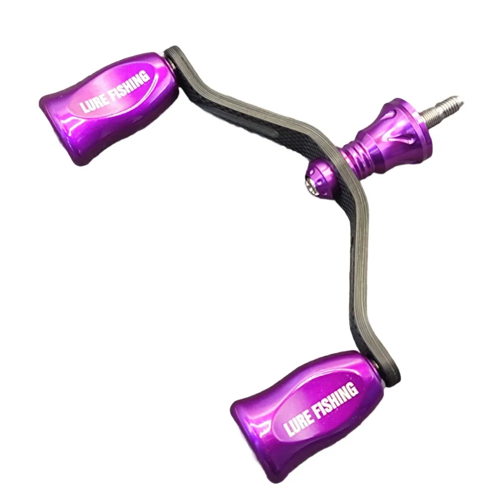 ダブルロッカースタイルのカーボンファイバーハンドル、リール用、nasci、sephia、stella、その他のモデルに対応