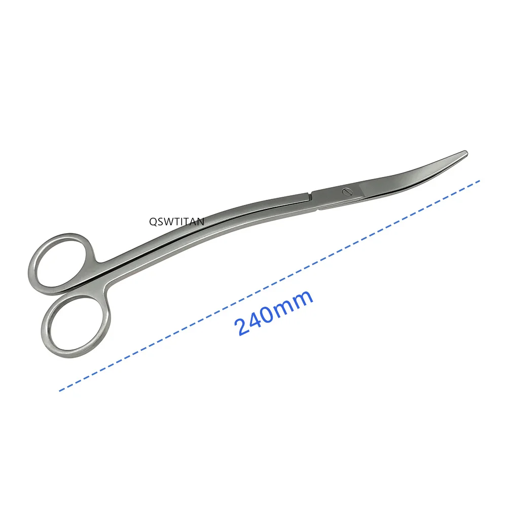 Stainless Steel 24cm Curved Aquarium Scissor Aquarium Plants Trimming Tool Tank Cleaner Accessories Water Grass Pruning Tools