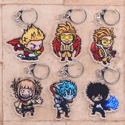 Boku no Hero Academia Keychain Arcylic Cartoon Figures Keyrings Anime Key Chain Accessories