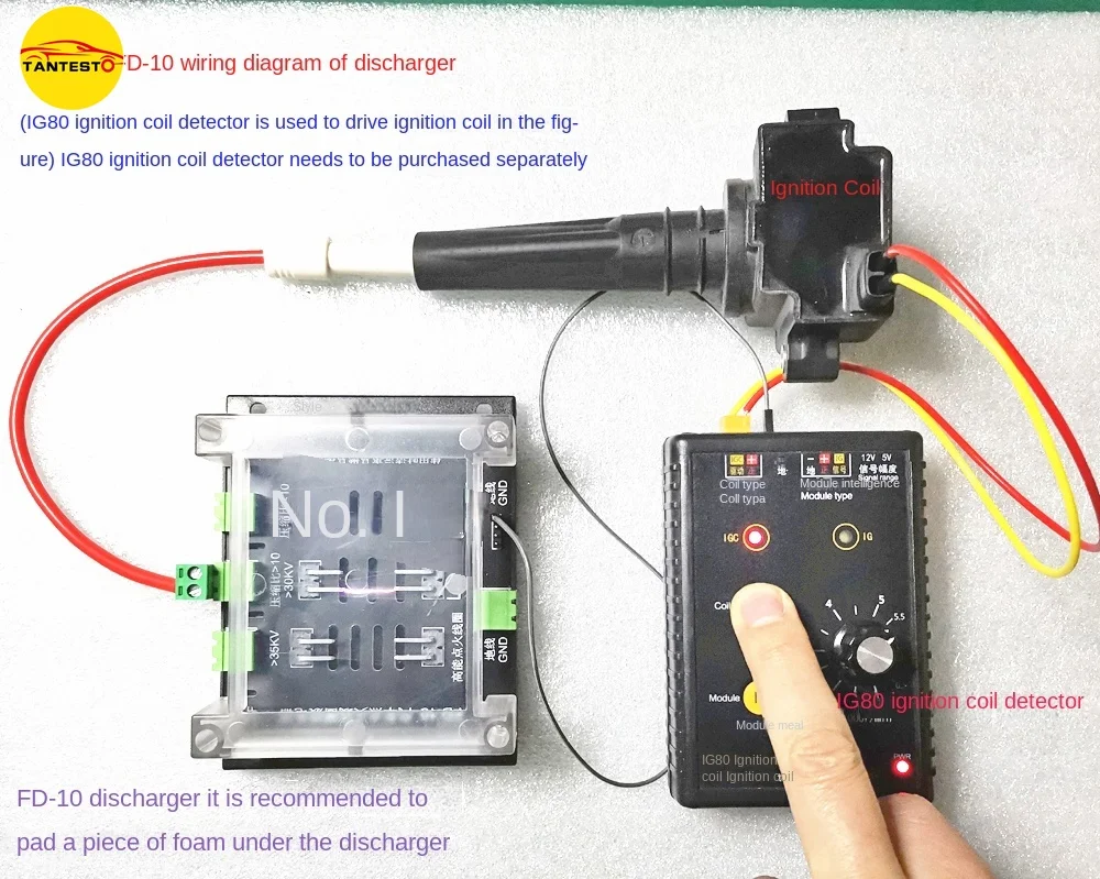 FD-10 Automobile Ignition Coil Flashover Performance Detector Discharger Leakage Detection  High Voltage Tester