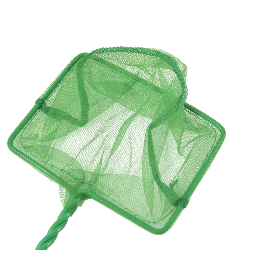 Portable Fish Net Long Handle Square Aquarium Accessories Fish Tank Landing Net Fishing Aquarium Tank