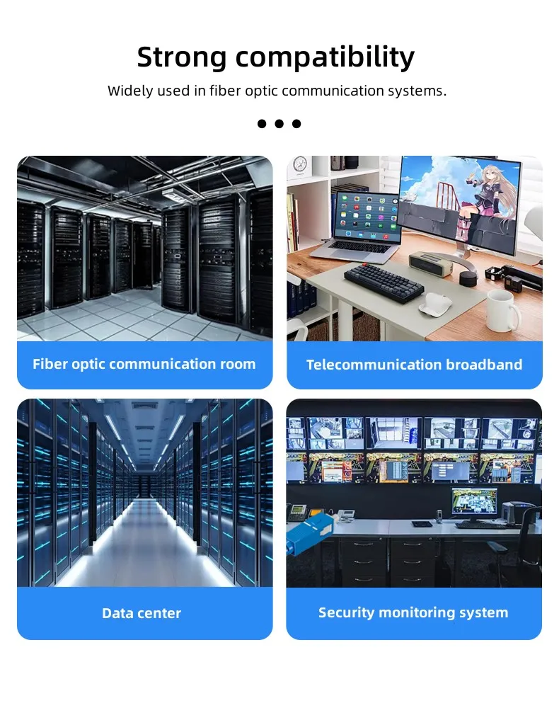 3PCS LC/UPC To LC/UPC Single Mode Single Core Optical Fiber Patch Cord LC To LC Jumper Cable