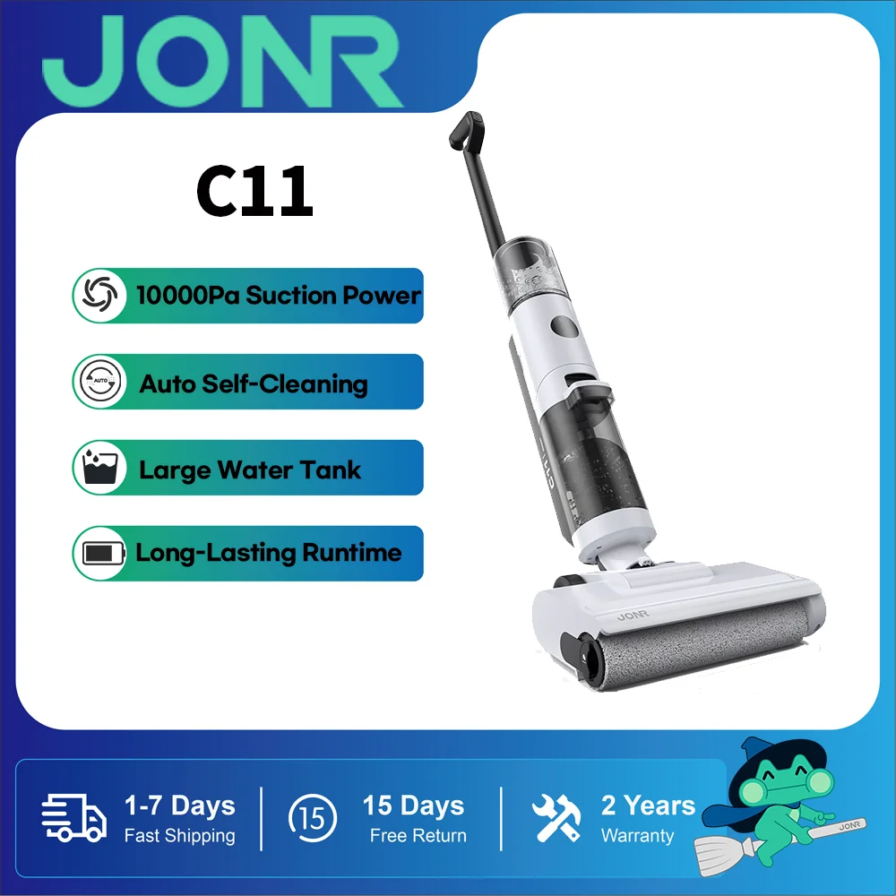 JONR C11 vloerwasmachine en droger, 3-in-1 reiniging, één apparaat doet lt AlL