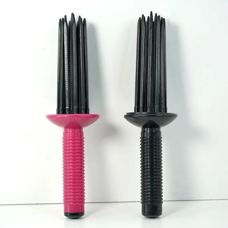 

Профессиональная пушистая расческа для завивки волос, круглая щетка для волос, инструменты для завивки волос, портативная противоскользящая дорожная расческа для вьющихся волос