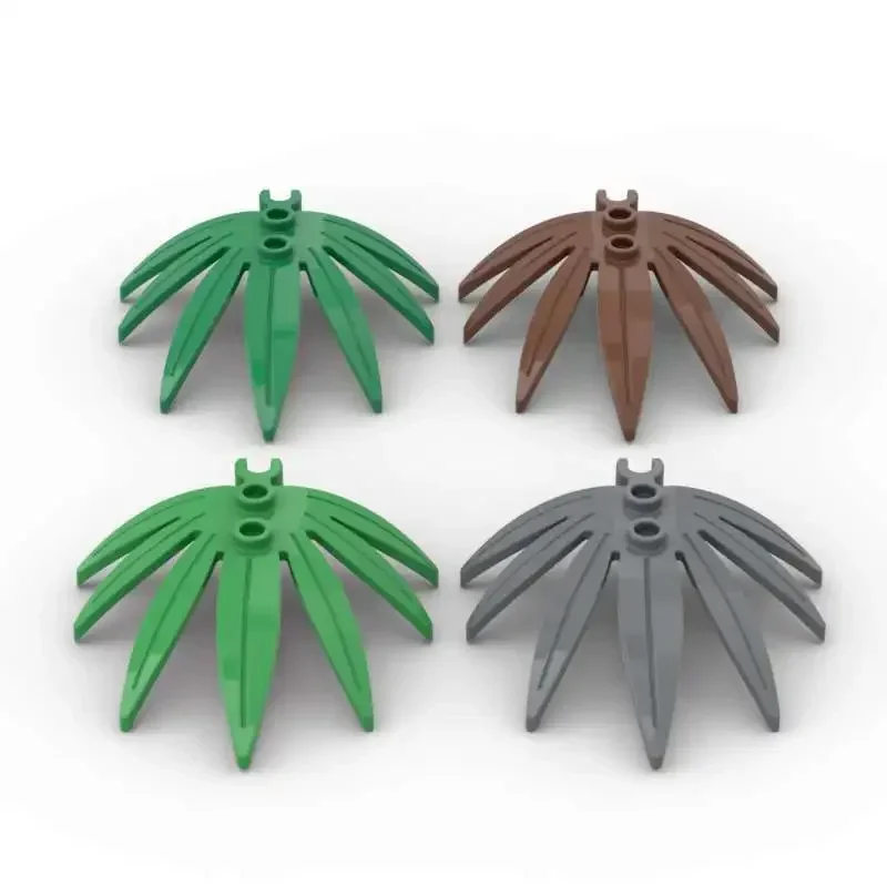 MOC 10 STKS Plant Bladeren 10884 6x5 Bouwstenen Kit Zwaardblad Open O Bricks Deeltje DIY Idee Speelgoed Kinderen Verjaardag Kid Geschenken