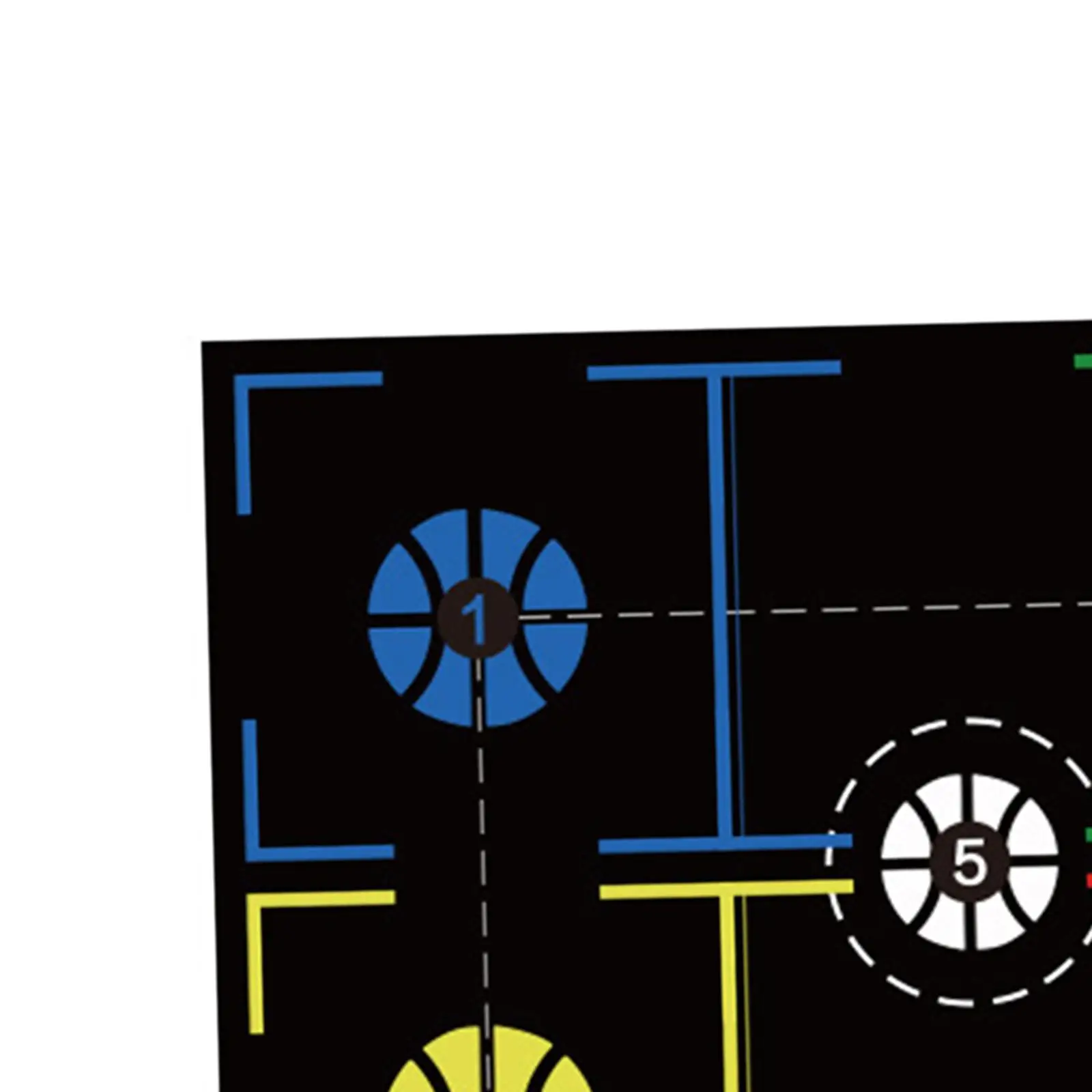 Basketball Training Mat Nonslip Rubber Silent Basketball Footstep Training Mat to Improve Speed, Strength and Coordination